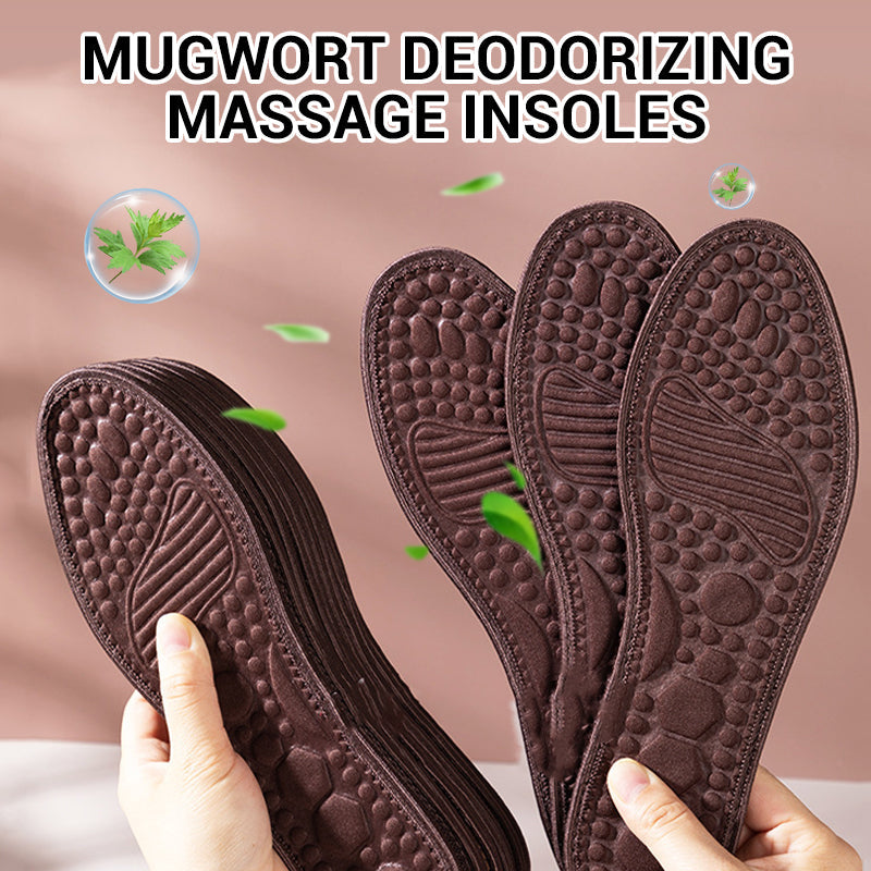 Mugwort Deodorizing Massage Insoles