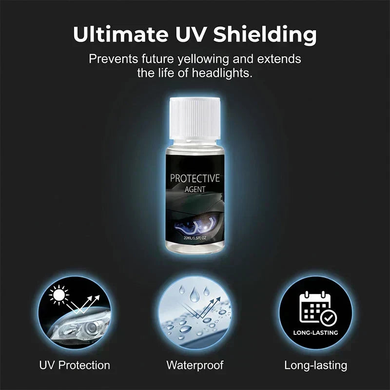 🚗50% OFF NOW!!🔆Professional Car Headlight Restoration Kit🫧 – Removes yellowing & scratches, restores clarity & UV protection – easy DIY solution ✨
