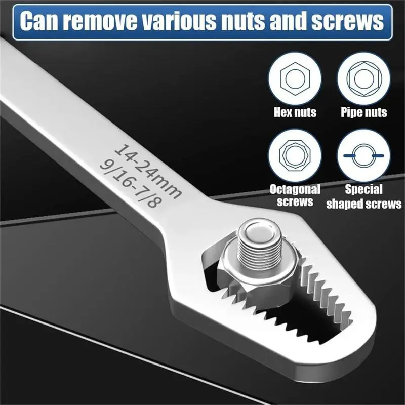 🔧Multi-Function Self-Adjusting Dual Head Wrench