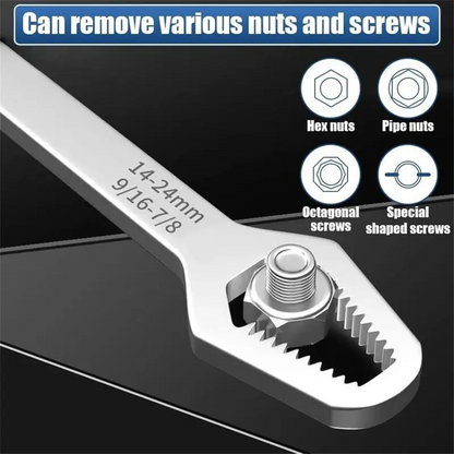 🔧Multi-Function Self-Adjusting Dual Head Wrench