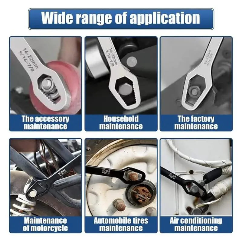 🔧Multi-Function Self-Adjusting Dual Head Wrench