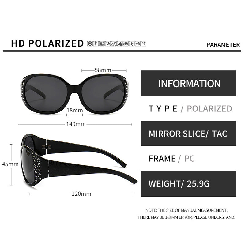 🌞Women's Polarized Sunglasses with Rhinestone Accents