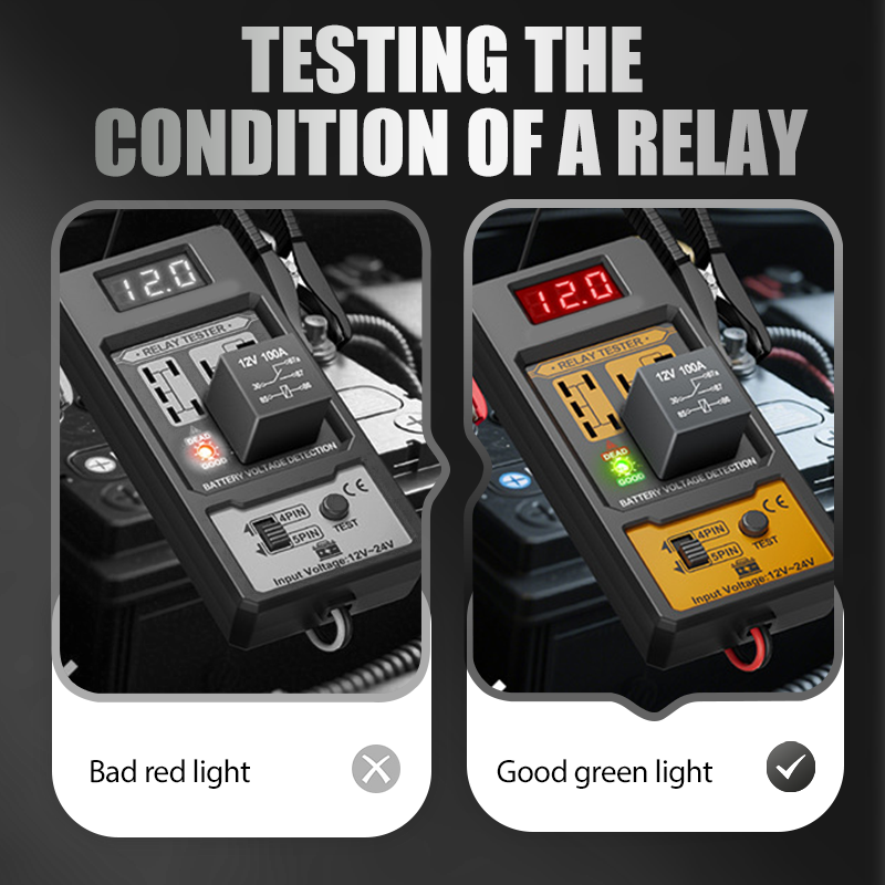 Automotive Relay Voltage Tester with LED Indicator