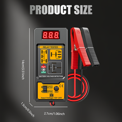 Automotive Relay Voltage Tester with LED Indicator
