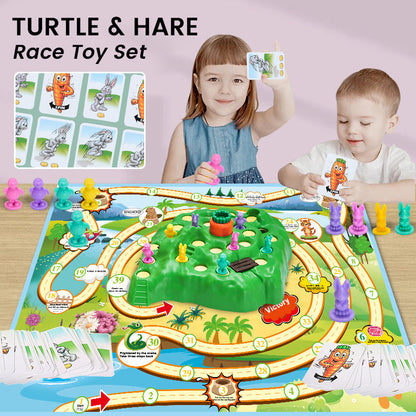 Multi-Play Fun Turtle & Hare Race Toy Set
