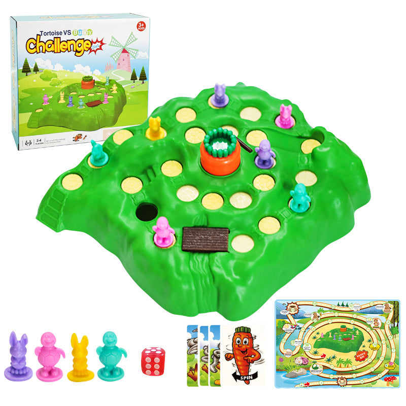 Multi-Play Fun Turtle & Hare Race Toy Set
