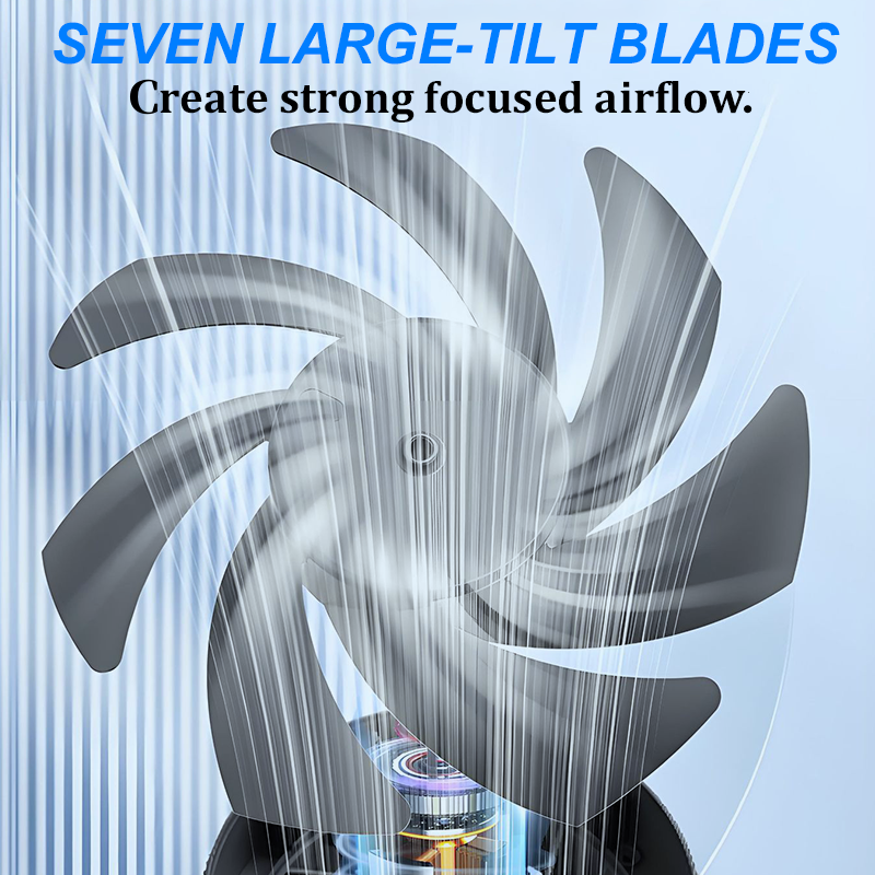 💥LAST DAY SALE 50% OFF !!📢Mini Desk Fan with Digital Display🌬️