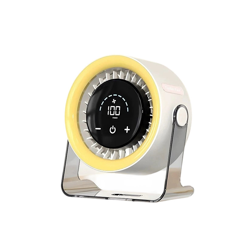 💥LAST DAY SALE 50% OFF !!📢Mini Desk Fan with Digital Display🌬️