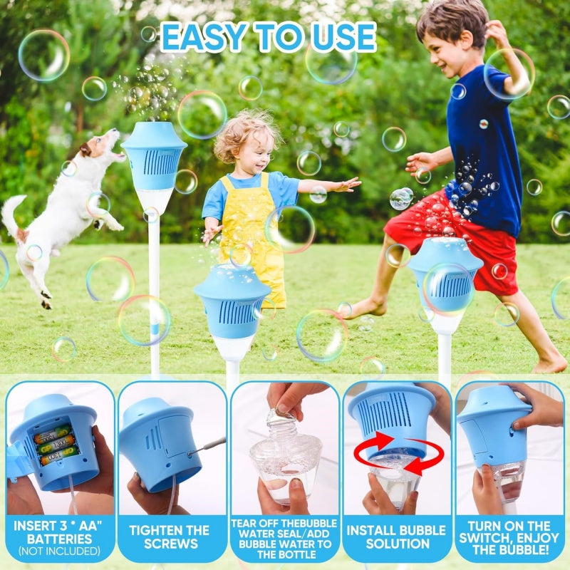 ⚡ Automatic Handheld Bubble Machine for Kids – One-Touch Operation, Rich Bubbles & Portable Design