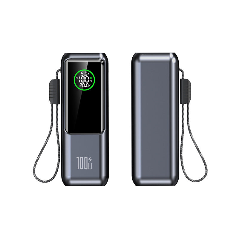 Portable Charger with Built-in Cable