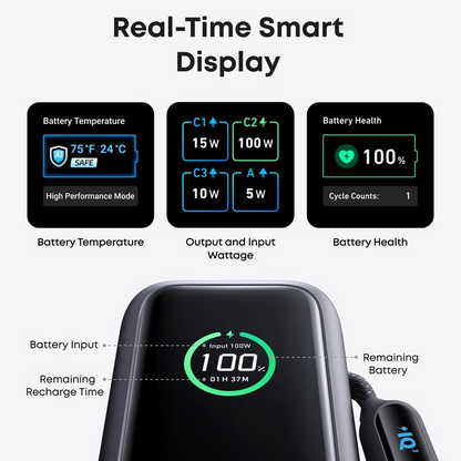 Portable Charger with Built-in Cable