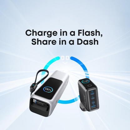 Portable Charger with Built-in Cable