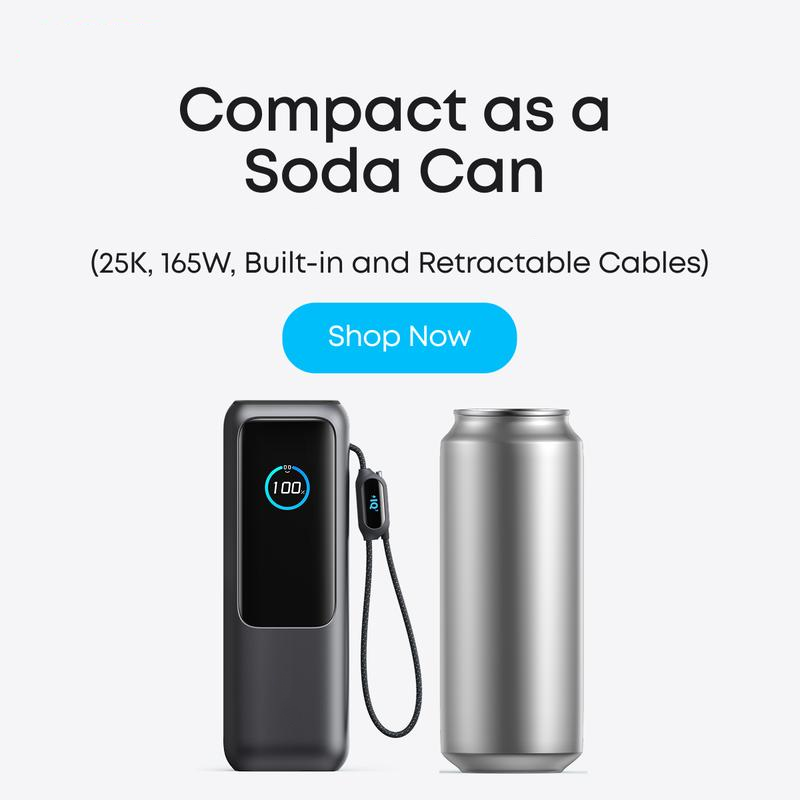 Portable Charger with Built-in Cable