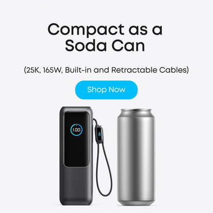 Portable Charger with Built-in Cable