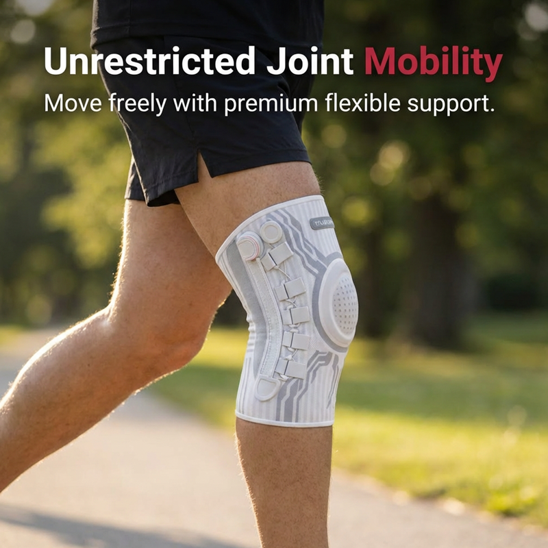 🦵 Knee Support That Moves with You – Flexible Side Hinges, Targeted Patella Protection & Anti-Slip Grip – Dial in Your Perfect Fit 💪✨