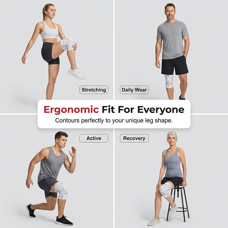 🦵 Knee Support That Moves with You – Flexible Side Hinges, Targeted Patella Protection & Anti-Slip Grip – Dial in Your Perfect Fit 💪✨
