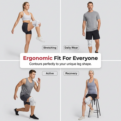 🦵 Knee Support That Moves with You – Flexible Side Hinges, Targeted Patella Protection & Anti-Slip Grip – Dial in Your Perfect Fit 💪✨