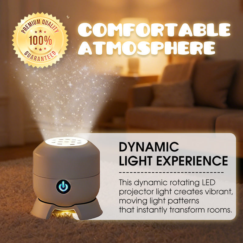 📢📢40% OFF !! ⏰ Ocean Wave Projector Light – Dynamic Rotating Aurora, Adjustable Brightness, Rechargeable
