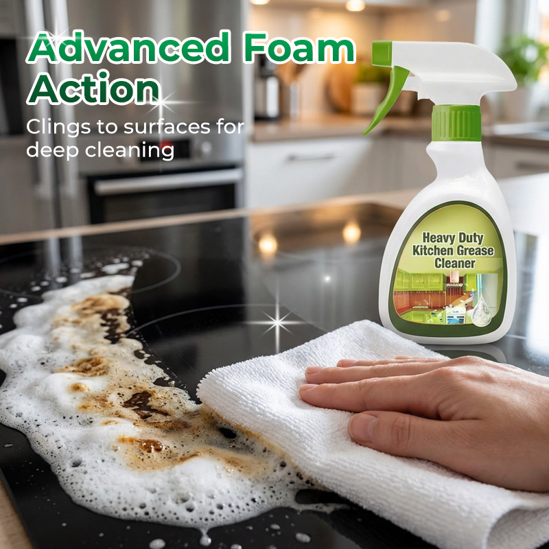 Heavy Duty Kitchen Grease Cleaner Foam Spray