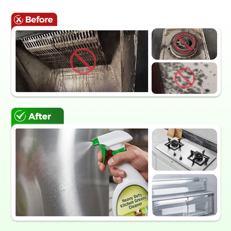 Heavy Duty Kitchen Grease Cleaner Foam Spray