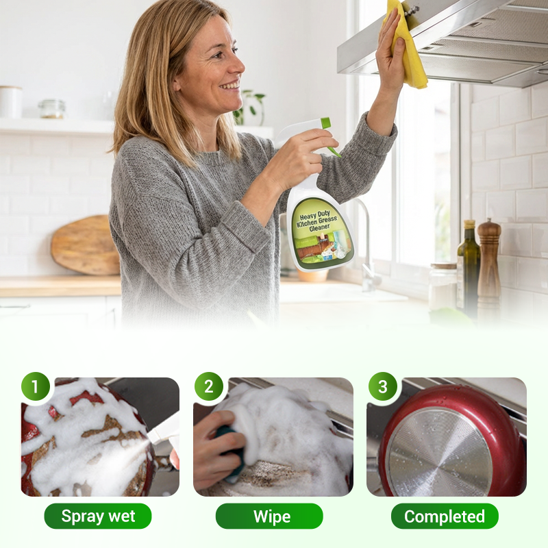 Heavy Duty Kitchen Grease Cleaner Foam Spray