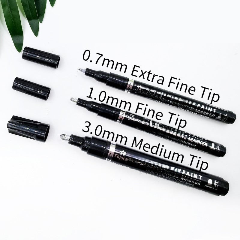 Golden Tombstone Marker Pen for Restoring Faded Grave Inscriptions