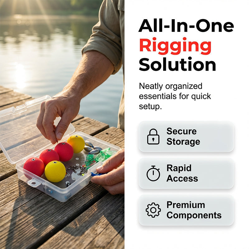 📢📢50% OFF !! ⏰Complete Fishing Float & Sinker Rig Kit