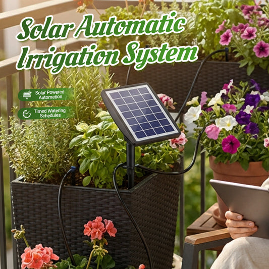 Solar Powered Automatic Drip Irrigation System