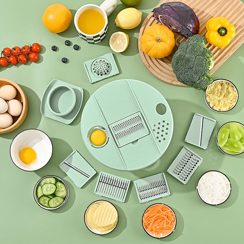 🔥 Hot sale 40% OFF🔥9-in-1 Multifunctional Large Capacity Salad Spinner & Slicer