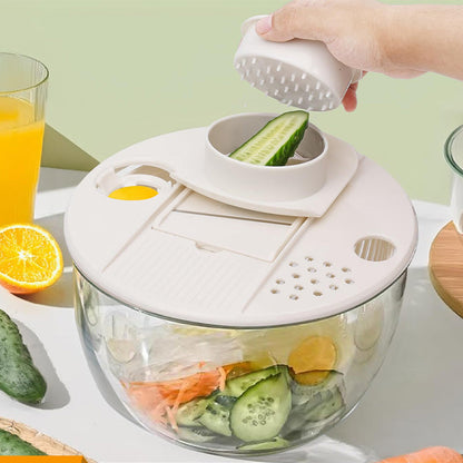 🔥 Hot sale 40% OFF🔥9-in-1 Multifunctional Large Capacity Salad Spinner & Slicer