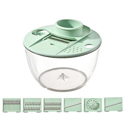 🔥 Hot sale 40% OFF🔥9-in-1 Multifunctional Large Capacity Salad Spinner & Slicer