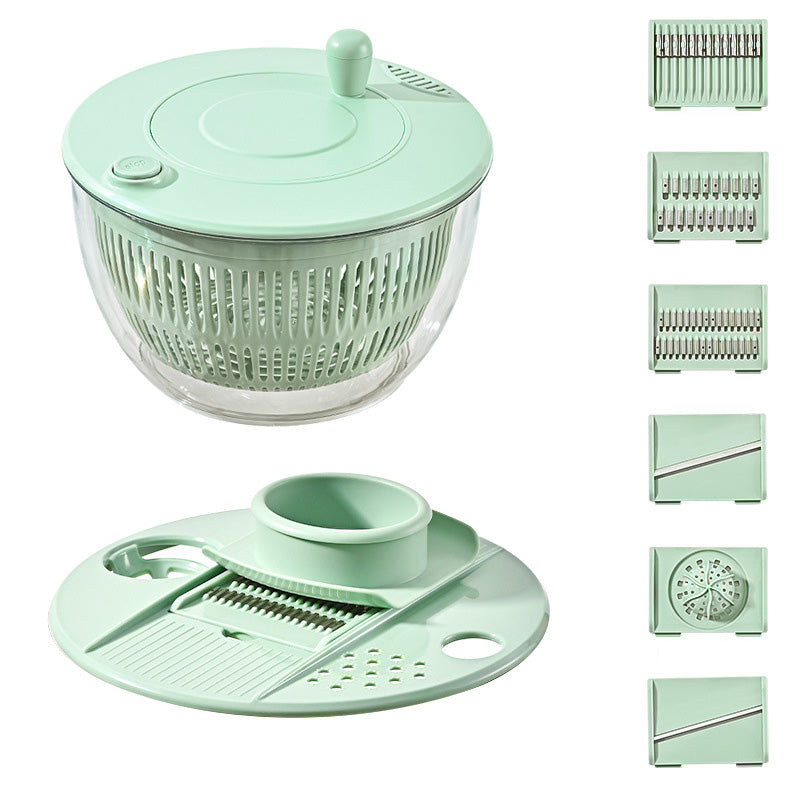 🔥 Hot sale 40% OFF🔥9-in-1 Multifunctional Large Capacity Salad Spinner & Slicer