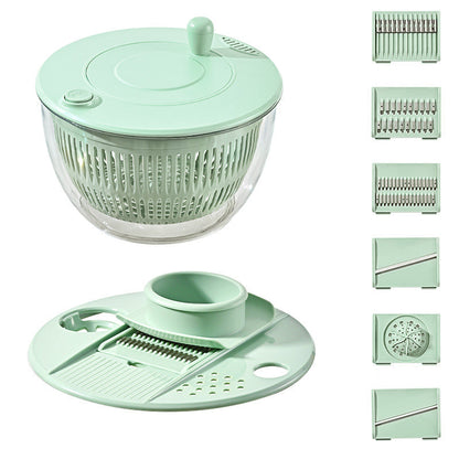 🔥 Hot sale 40% OFF🔥9-in-1 Multifunctional Large Capacity Salad Spinner & Slicer