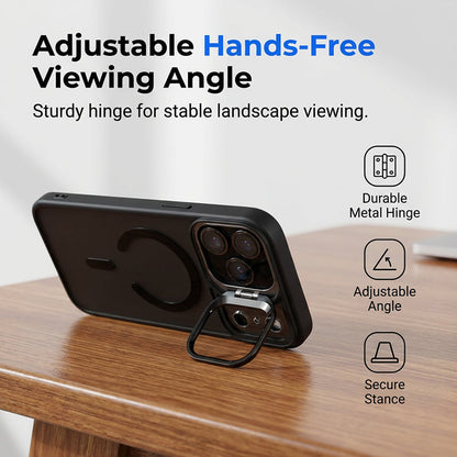 Clear Magnetic Case with Camera Guard Kickstand