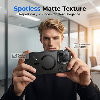 Clear Magnetic Case with Camera Guard Kickstand