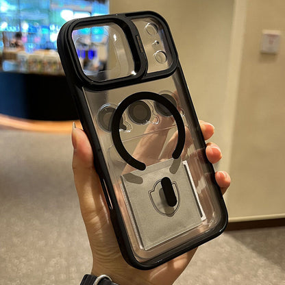 Clear Magnetic Case with Camera Guard Kickstand
