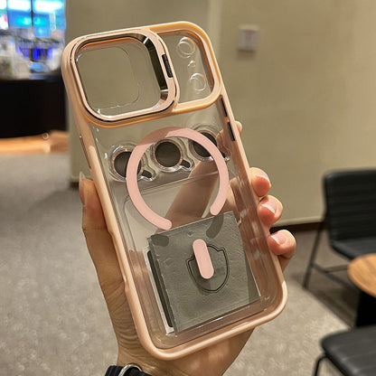 Clear Magnetic Case with Camera Guard Kickstand
