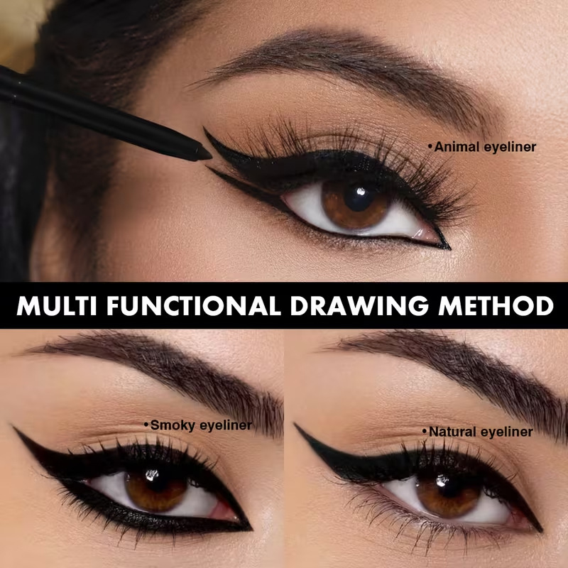 12-Pack Waterproof Retractable Eyeliner Pencil