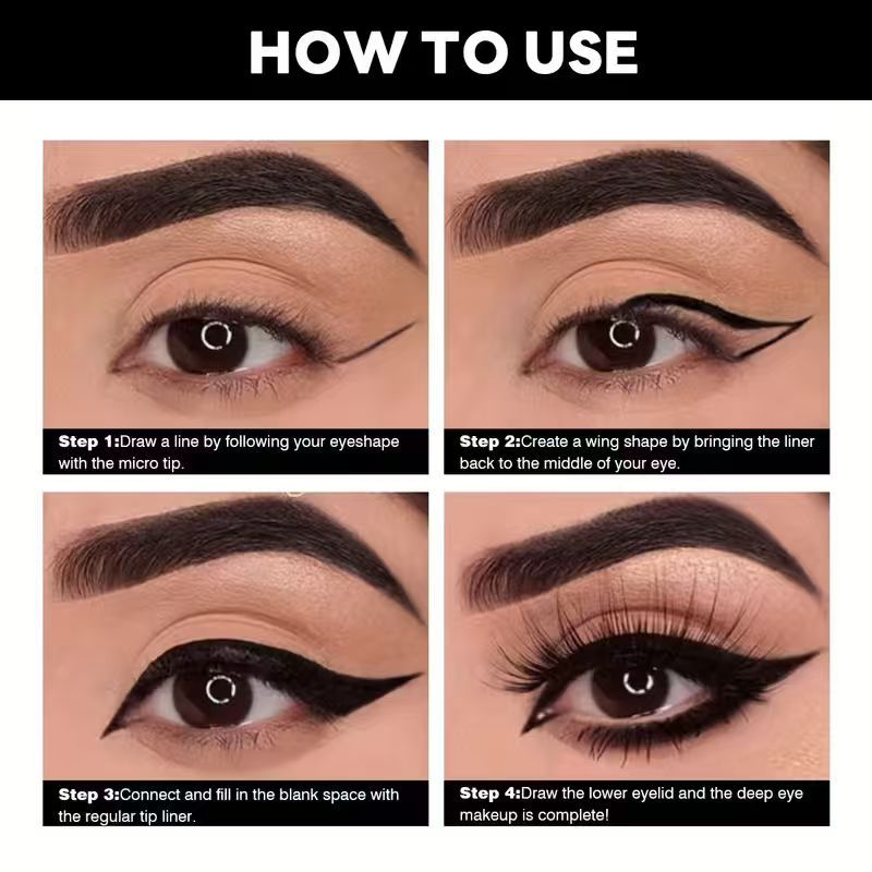 12-Pack Waterproof Retractable Eyeliner Pencil