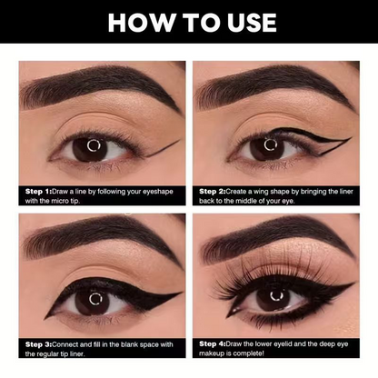 12-Pack Waterproof Retractable Eyeliner Pencil