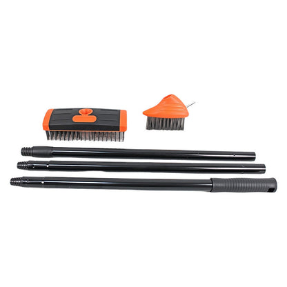 🧹 LIMITED-TIME 50% OFF! 🌿 3-in-1 Weeding Wire Brush Set – Adjustable Pole, 3 Tools, Heavy-Duty 🧤