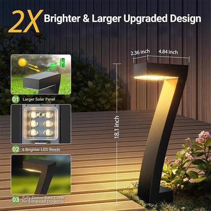 🔆Creative, waterproof solar path lights🏡💡Highly efficient solar energy, weatherproof, no electricity costs💰