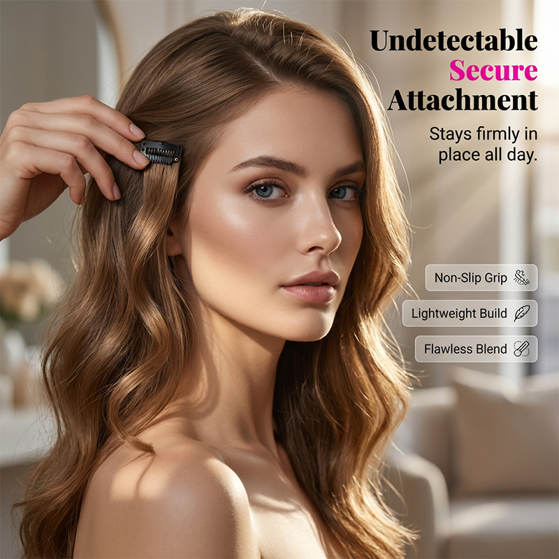 Clip-in Long Side Air Bangs