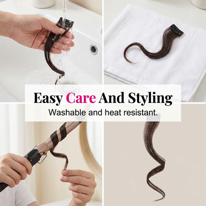 Clip-in Long Side Air Bangs
