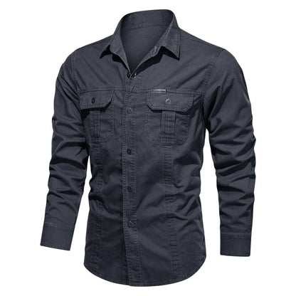 🆕2026 New Style✨Men's Long Sleeve Cotton Workwear Shirt👔