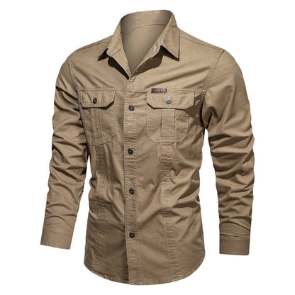 🆕2026 New Style✨Men's Long Sleeve Cotton Workwear Shirt👔