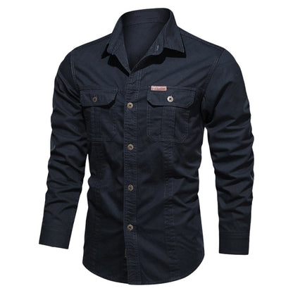 🆕2026 New Style✨Men's Long Sleeve Cotton Workwear Shirt👔