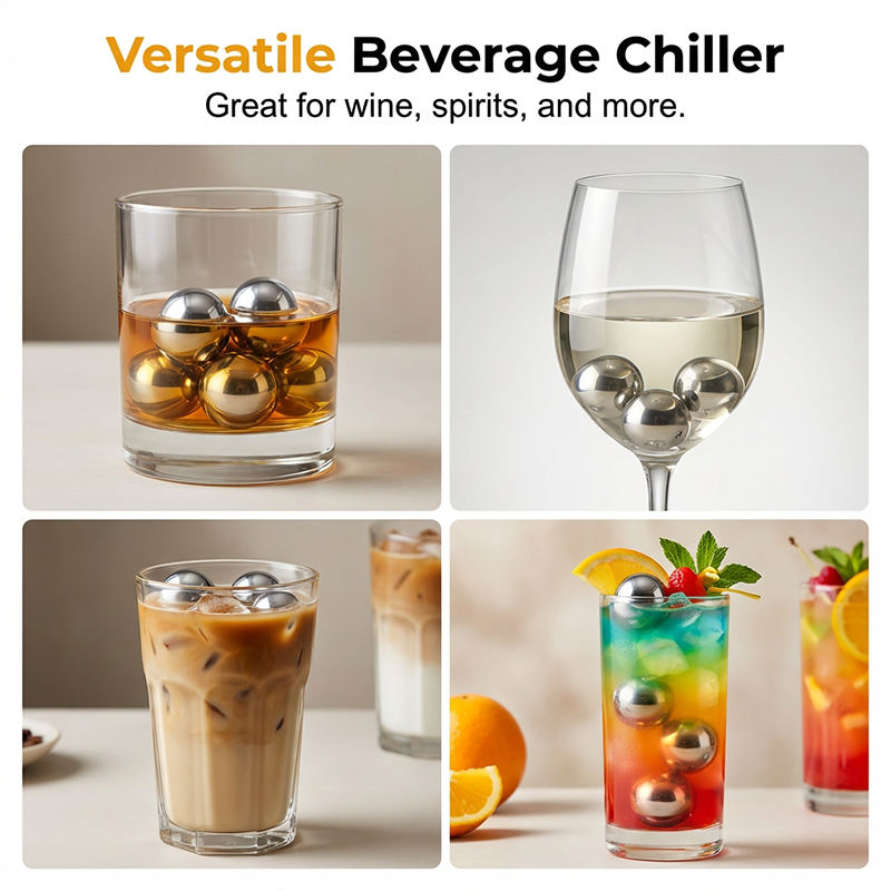 Reusable Stainless Steel Whiskey Stones