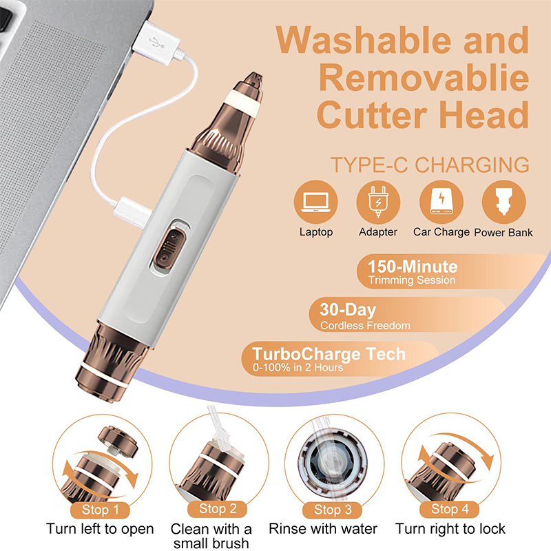 2-in-1 Facial Hair & Eyebrow Trimmer