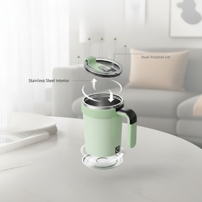 Smart Temperature Display Self-Stirring Mug